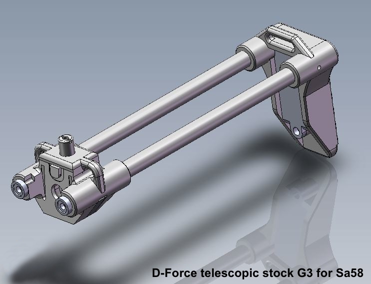 Teleskopická pažba D-FORCE G3