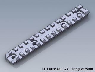Picatinny lišta long D-Force G3-original