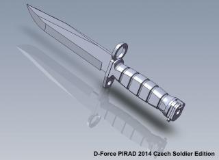 Viacúčelový bojový nôž D-Force PIRAD 2014